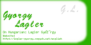 gyorgy lagler business card